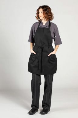 2-Patch-Pocket Bib Apron